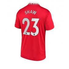 Manchester United Luke Shaw #23 Hjemmedrakt 2022-23 Kortermet